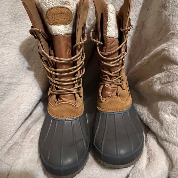 Womens KHOMBU COZY Tan Snow Boot Size 10 M Waterproof Cold Rated Insoles NWOT - Picture 3 of 5